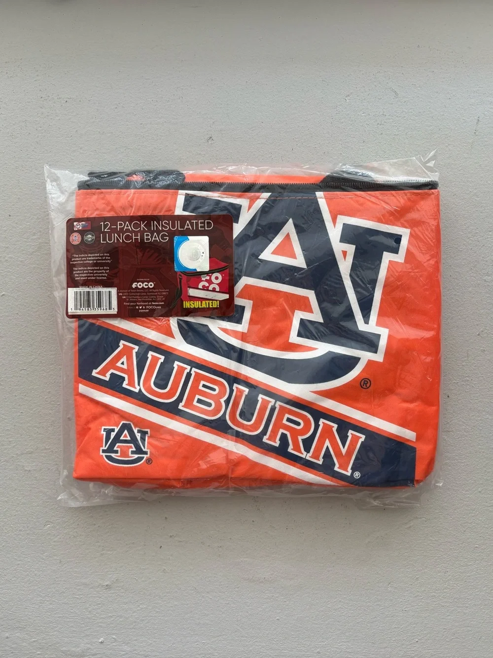 Auburn University Tigers 12-Pack Insulated Lunch Bag